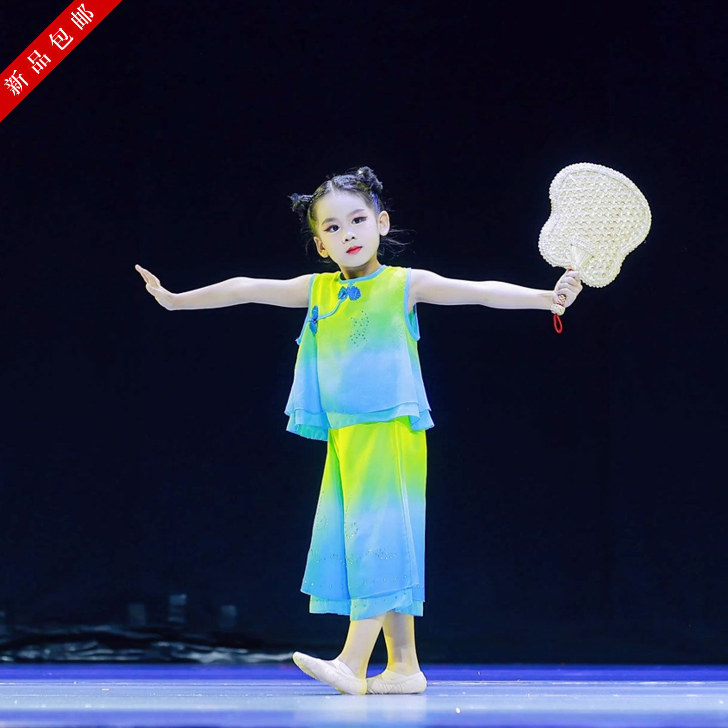 多想还小儿童演出服蒲扇摇过的夏天青青竹儿表演童年的夏夜舞蹈服