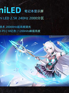 华硕天选MiniLED屏幕 天选系列 ROG同款星云屏 NE160QDM-NM8