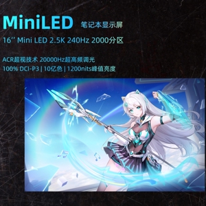 华硕天选系列miniled屏幕 ROG星云屏 ACR抗反射 NE160QDM-NM8