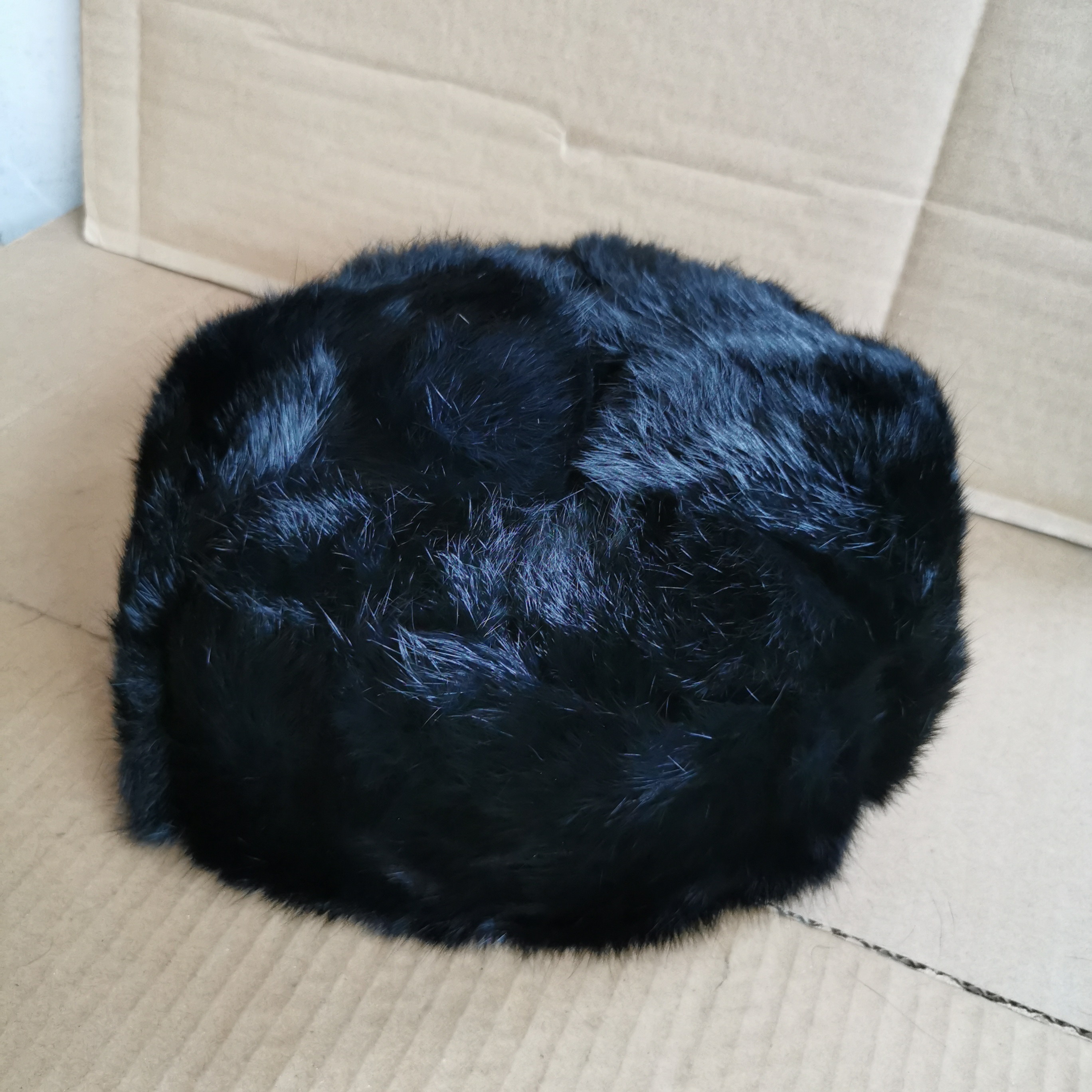 兔毛棉帽子库存老式冬季保暖雷锋帽男女户外防寒护耳帽骑行防风帽