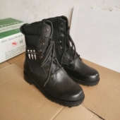 5302库存战靴男款 高帮战术靴户外工装 靴防滑耐磨真牛皮马丁靴单靴