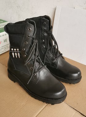 5302库存战靴男款高帮战术靴户外工装靴防滑耐磨真牛皮马丁靴单靴