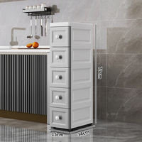 Gap storage cabinet: 15cm, extremely narrow 25 cm, side gap storage rack, wall-mounted cabinet, pull-out storage rack thumbnail 5