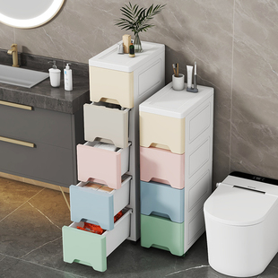 夹缝置物架15cm极窄侧边立柜25公分化妆室缝隙置物架子厨房收纳柜