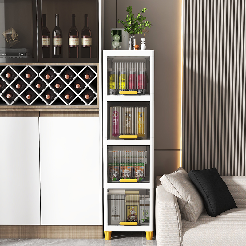 缝隙收纳柜25cm极窄靠墙侧边小立柜30公分置物架子杂物夹缝置物架