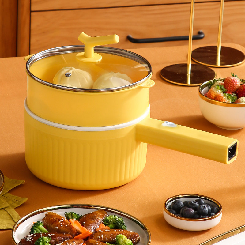 宝宝辅食锅小奶锅婴儿专用煎煮一体多功能插电煮锅不粘锅泡面汤锅