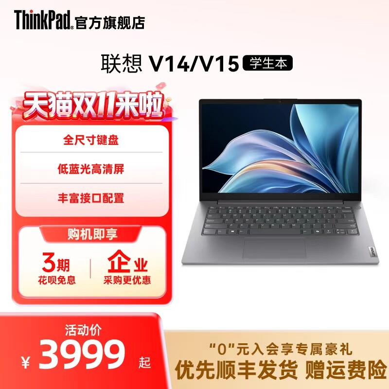 【国家补贴】联想ThinkPad扬天V14V15  赛扬N150