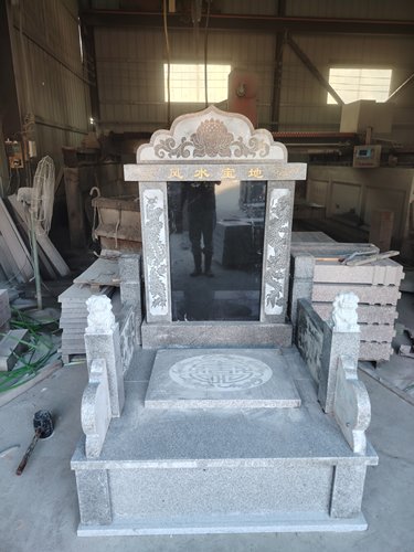 农村墓地土葬陵园公墓墓碑制作厂家烈士人物雕塑墓碑组合碑套碑