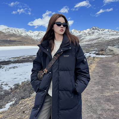 雅鹿超好看的加厚中长款羽绒服