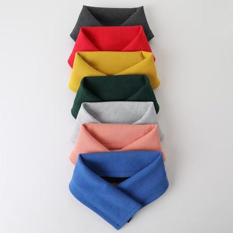 羽绒服衣领防脏神器配件领子保护套螺纹全包棉衣护领包边针织假领