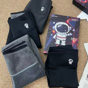 筱川名物羊绒太空裤2.0加绒加厚秋冬新款高腰显瘦打底裤瑜伽外穿