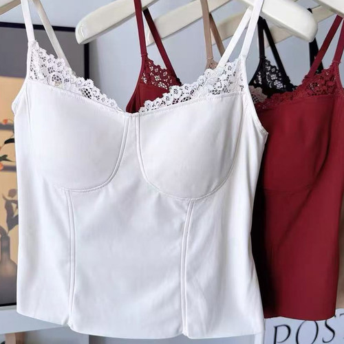 6104粉底液马甲线美背吊带背心