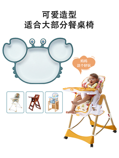 卡通家用防摔婴儿童可爱辅食吸管吃饭套装 宝宝分格餐盘硅胶吸盘式