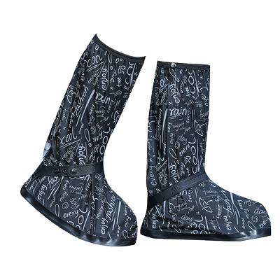 雨鞋套防水男女款防滑防沙尘防雪高筒雨靴摩托车骑行加厚水鞋脚套