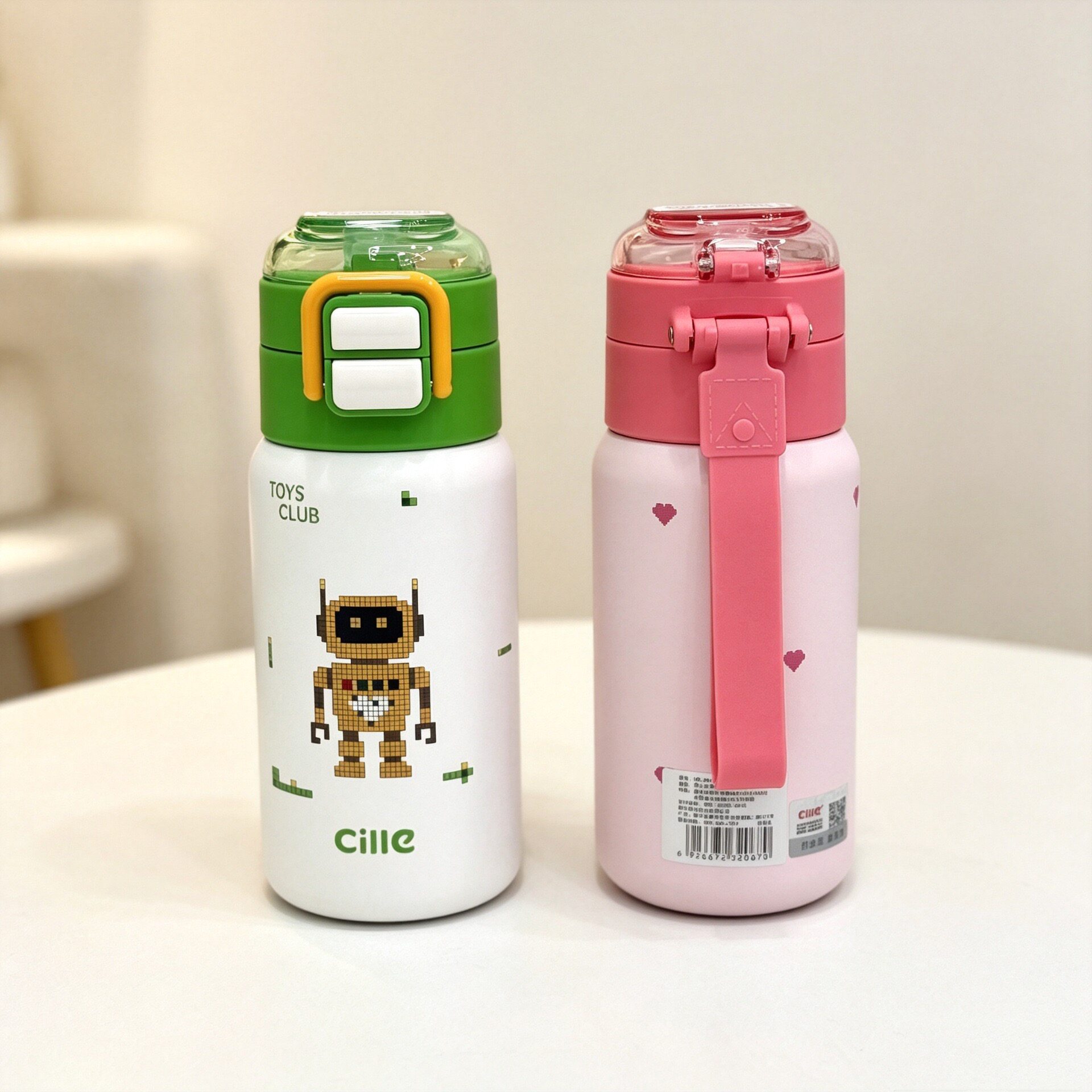 希乐保温杯学生专用上学杯子清新高颜值保温保冷水壶户外便携杯子