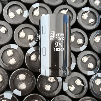 全新松下M标电解电容 390uF 350V 105℃ 牛角脚 原装全新25x45