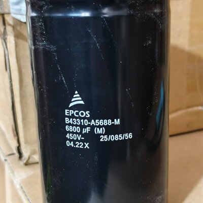 EPCOS 爱普科斯B43310A5688M 电解电容器全新正品 400V6800UF