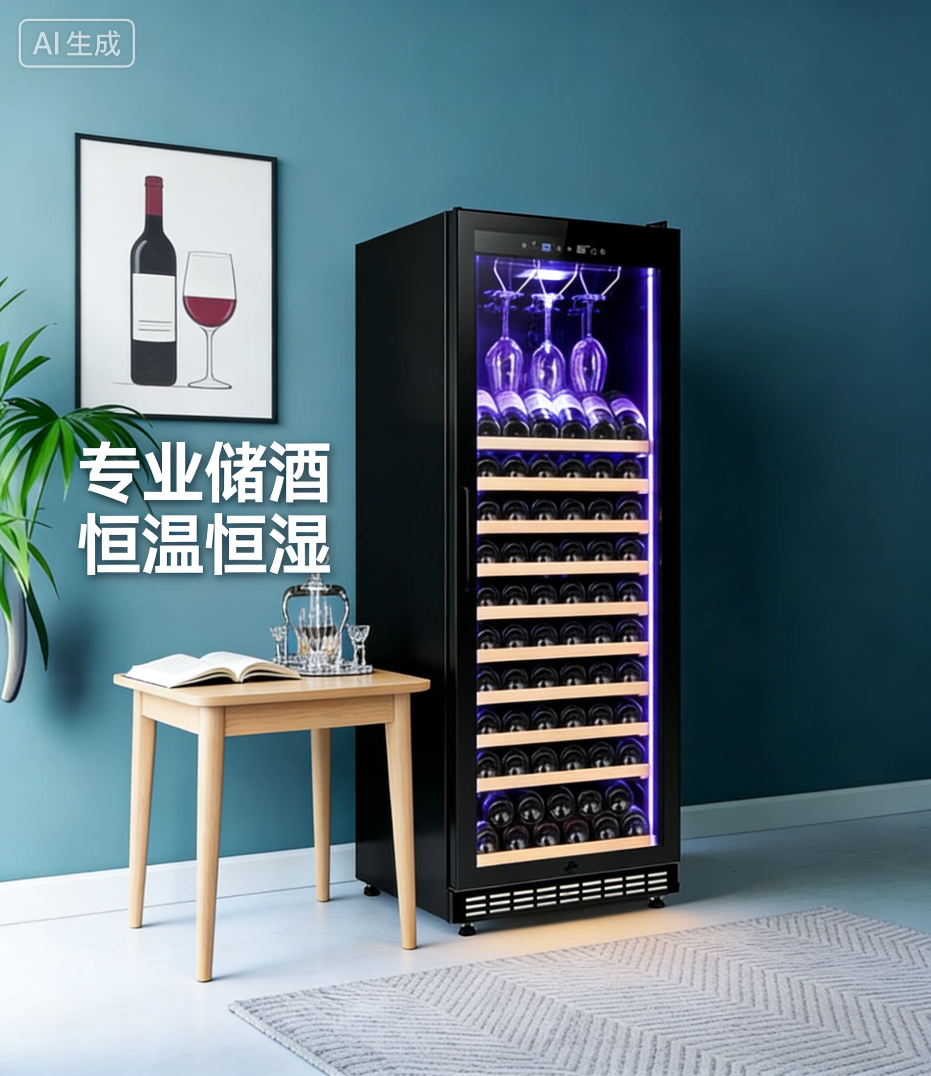 家用立式大容量恒温红酒柜 嵌入式高端窖藏酒柜 恒湿客厅轻奢酒柜