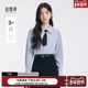 2026新款 女大学生考公正装 面试长袖 达佳诗旗舰店蓝色衬衣女款 衬衫