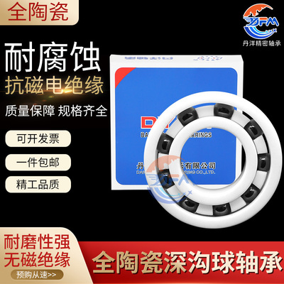 丹洋氧化锆陶瓷轴承6308 6309 6310 6311 6312 6314CE