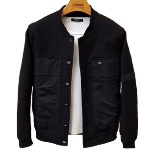 肥佬男装加肥加大码宽松夹克加厚外套春秋特大号外衣胖人冬装茄克