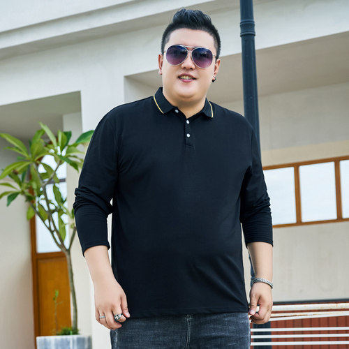豪朗格长袖休闲大码T恤