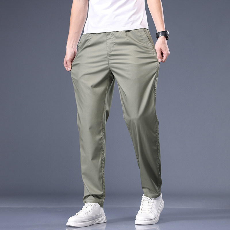 男士时尚加肥加大码休闲裤肥佬潮牌裤子长裤胖子松紧带卫裤特大号