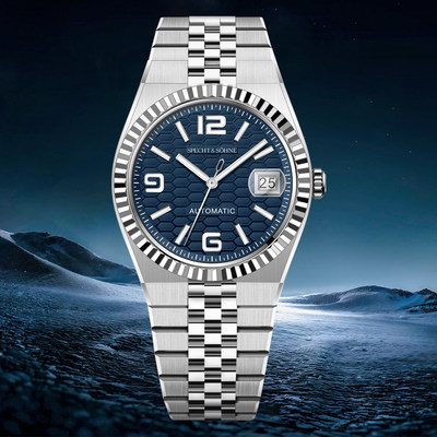 specht&sohne新款经典高端自动机械男表防水不锈钢日志陆使型手表