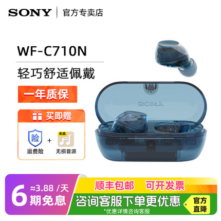 Sony/索尼 WF-C710N 新款舒适超长续航真无线降噪蓝牙耳机入耳式
