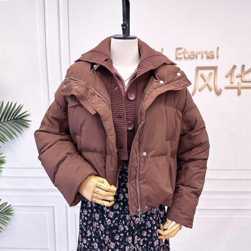 可路莎247790假两件短款羽绒服