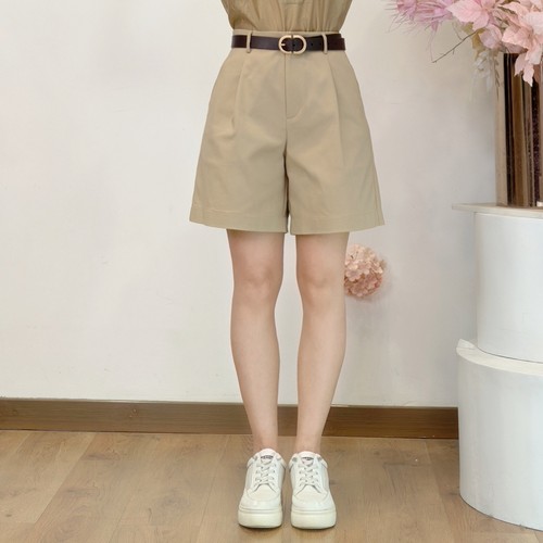 可路莎专柜242398夏季高腰西装休闲中裤女直筒显瘦短裤五分裤