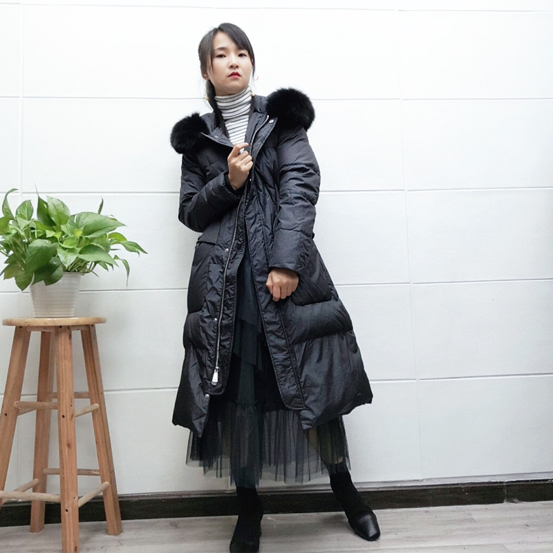 可路莎97641毛领羽绒服