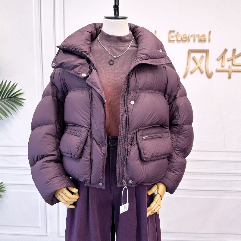 Cr.lu/可路莎宽松面包服羽绒服