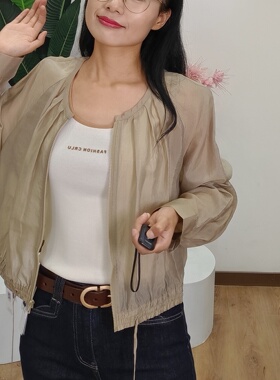 可路莎专柜251050春秋休闲抽皱夹克外套防晒衣