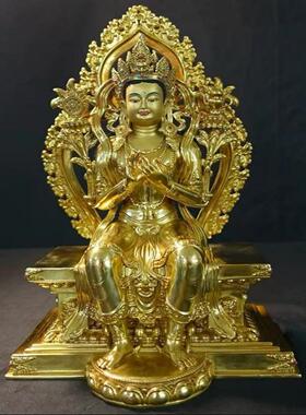 强巴佛未来佛鎏金家用供奉