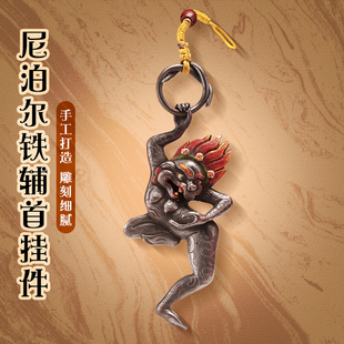 仿古实心铁兽头环中式 传大木门把手复古拉环单只 辅首金刚拉手藏式