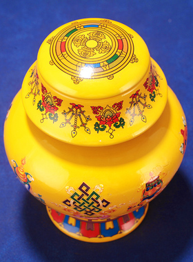 合金藏式八吉祥宝瓶装财神宝瓶供奉佛前家用摆件螺旋龙王财神宝瓶