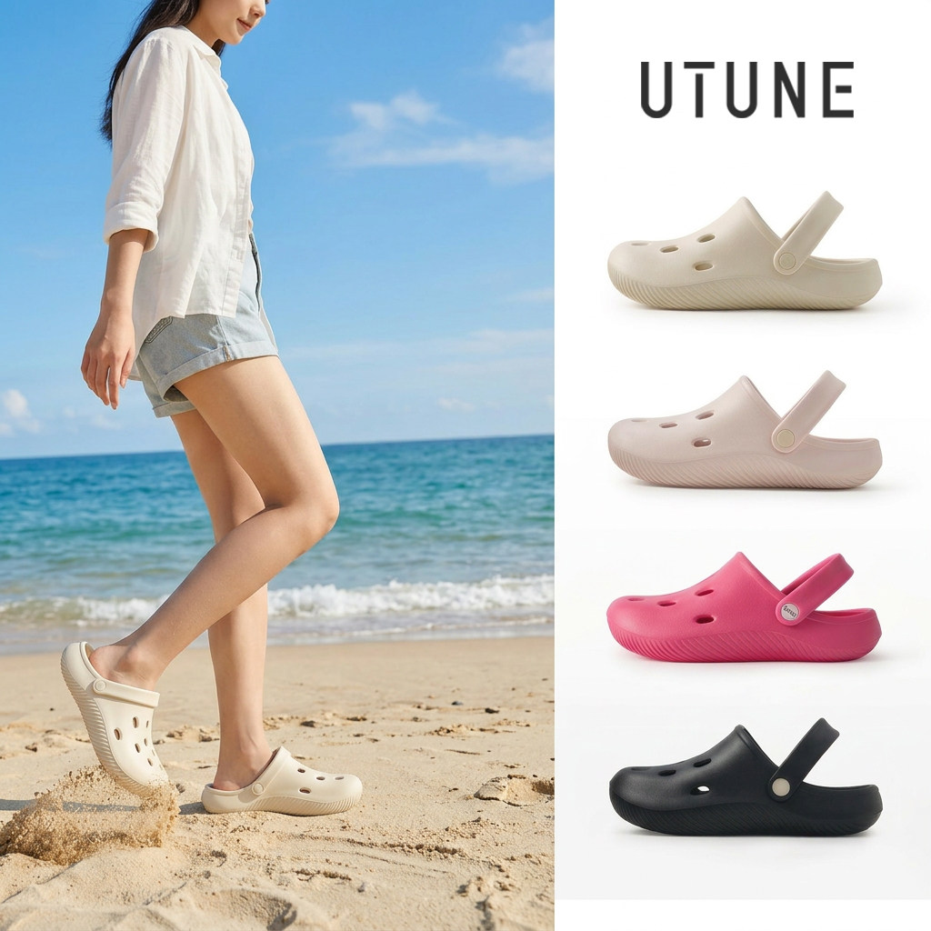 优调2026新款洞洞鞋女外穿厚底eva防滑防臭沙滩增高凉拖鞋夏季男