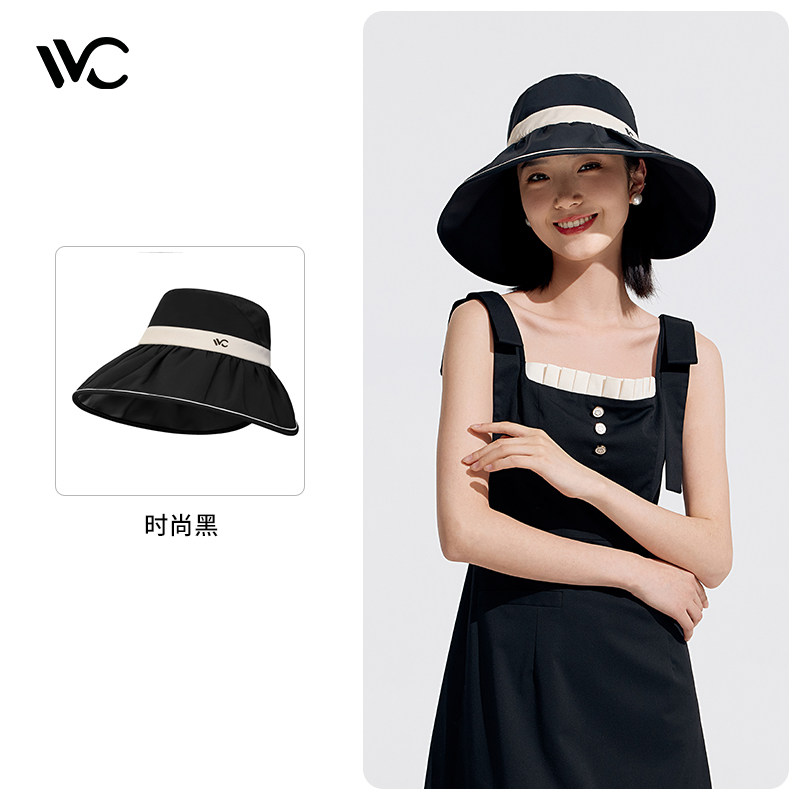 VVC防晒帽女防紫外线全脸遮阳帽太阳帽子夏帽空顶帽2026新款春夏