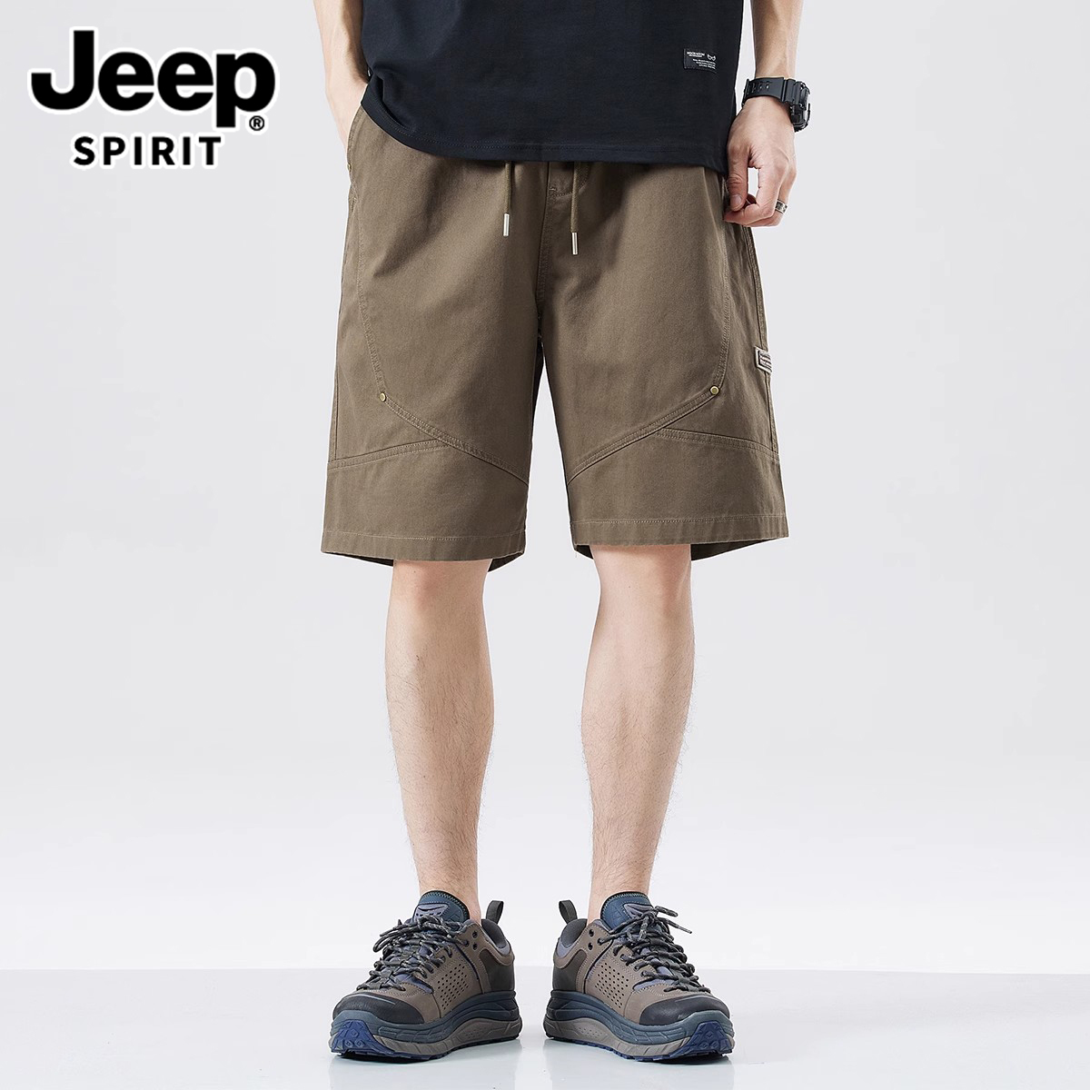 Jeep美式工装短裤男夏季五分裤子