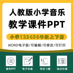 2025年人教版人音版小学音乐课件ppt一二三四五六年级上下册教学计划教案试卷试题上下学期电子版优质公开课实录比赛课音频123456