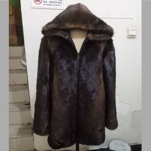 加厚外穿保暖帅气休闲连帽真水獭皮毛防寒一体男士双面穿皮草外套