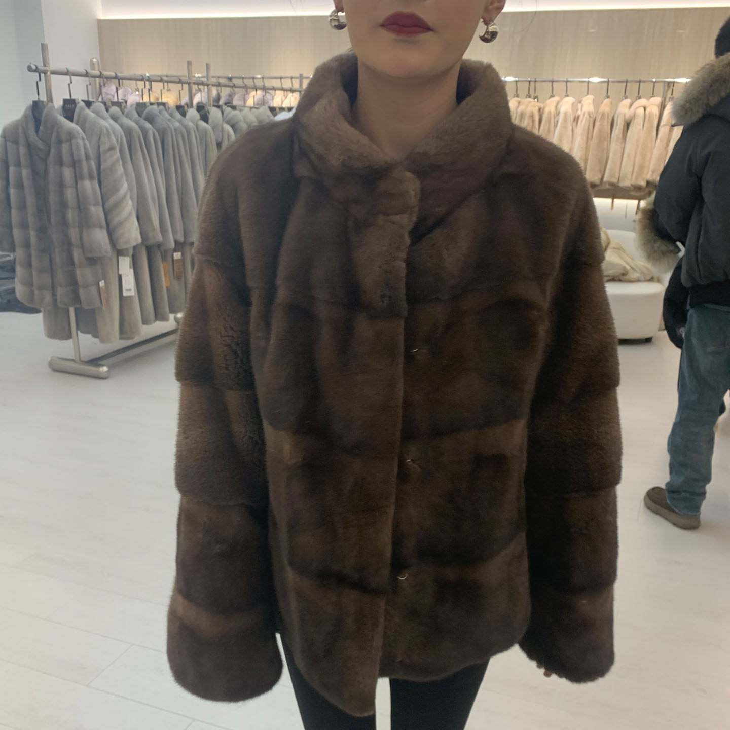 进口天鹅绒立领横排水貂皮草短外套女冬季保暖短款貂毛皮草爆款26,女装/女士精品,皮草,淘宝优惠券,粉丝福利购,淘宝优惠卷