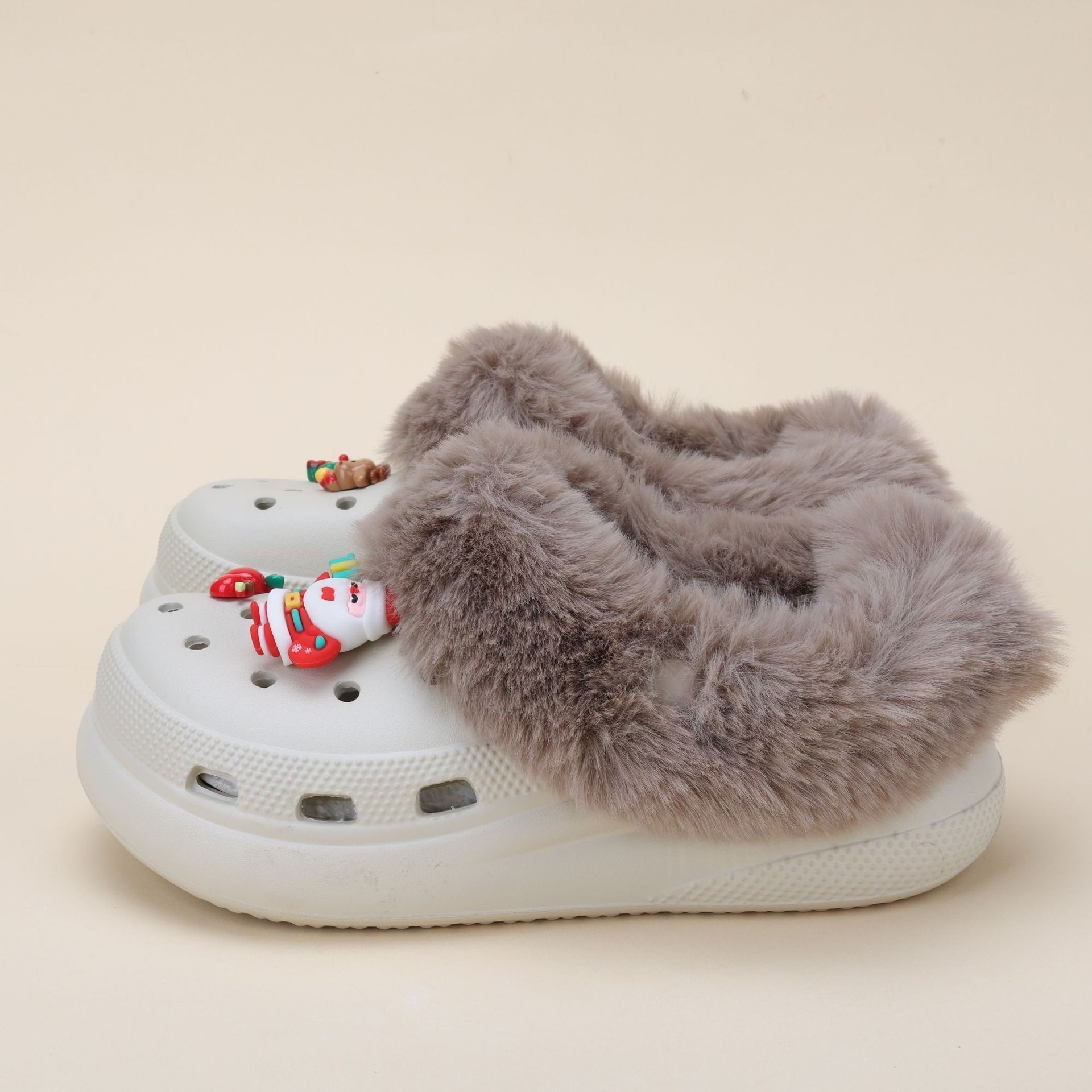 加厚软毛绒套可拆卸棉套毛毛内胆鞋套洞洞鞋加绒内胆冬季保暖鞋套,居家布艺,居家棉拖/棉鞋,淘宝优惠券,粉丝福利购,淘宝优惠卷