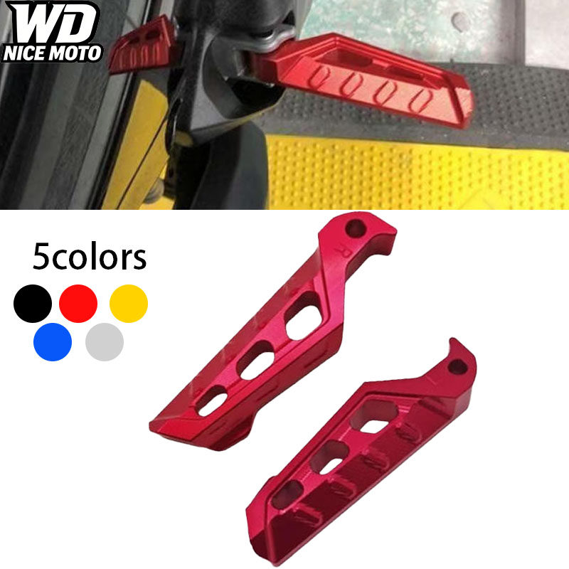 WD NICE MOTO适用于TMAX500改装后脚踏 铝合金防滑后座脚蹬多色