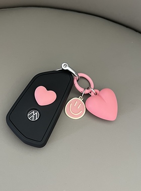 适用大众高尔夫车钥匙套id4 id3途昂id6凌度L迈腾帕萨特可爱壳女