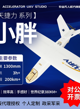 天捷力 mini talon 小胖 固定翼FPV载机  载重大长续航无人机