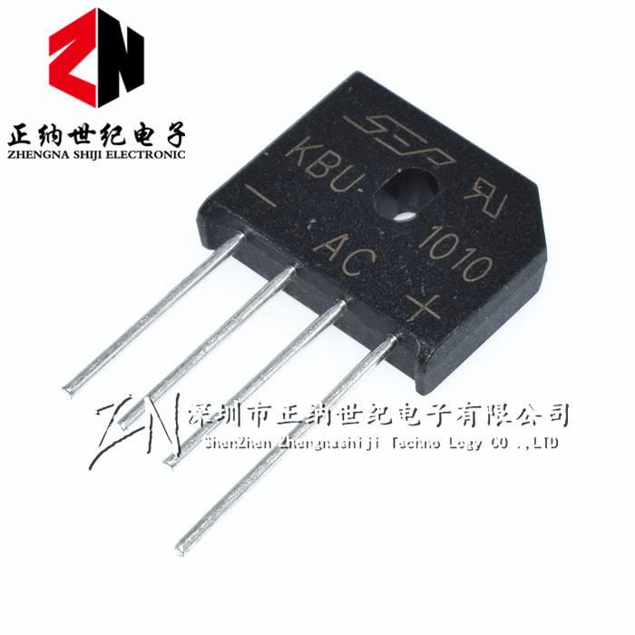 KBU1010 整流桥 扁桥 整流电流10A 反向电压1000V