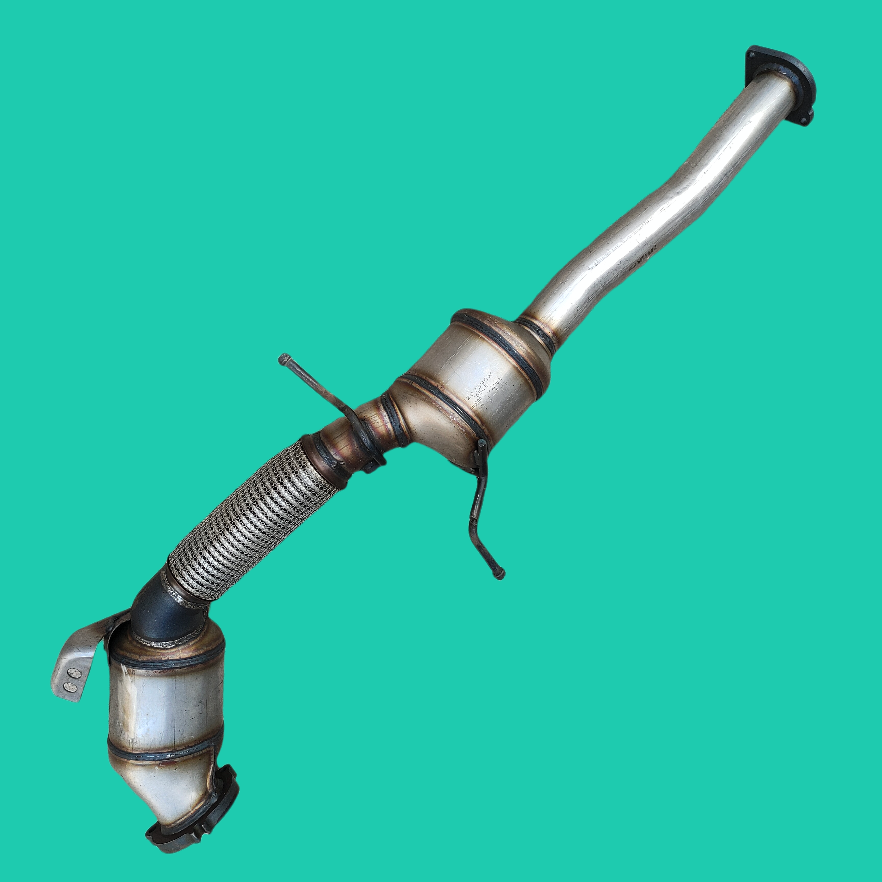 适用于沃尔沃S60 S80 XC60 2.0T 三元催化器尾气净化器原装位安装