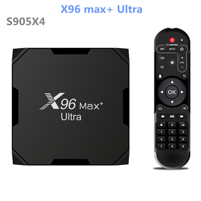 X96 max+ Ultra机顶盒S905X4安卓11原生电视盒子8k视频4GB/64GB